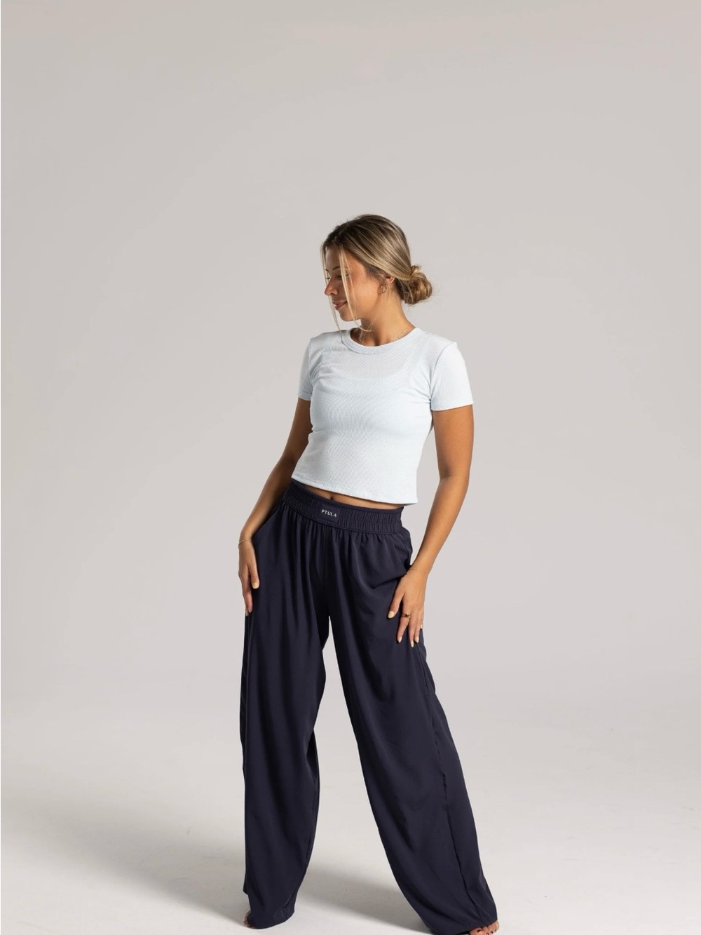 P'tula wide leg pants  with PTULA Logo